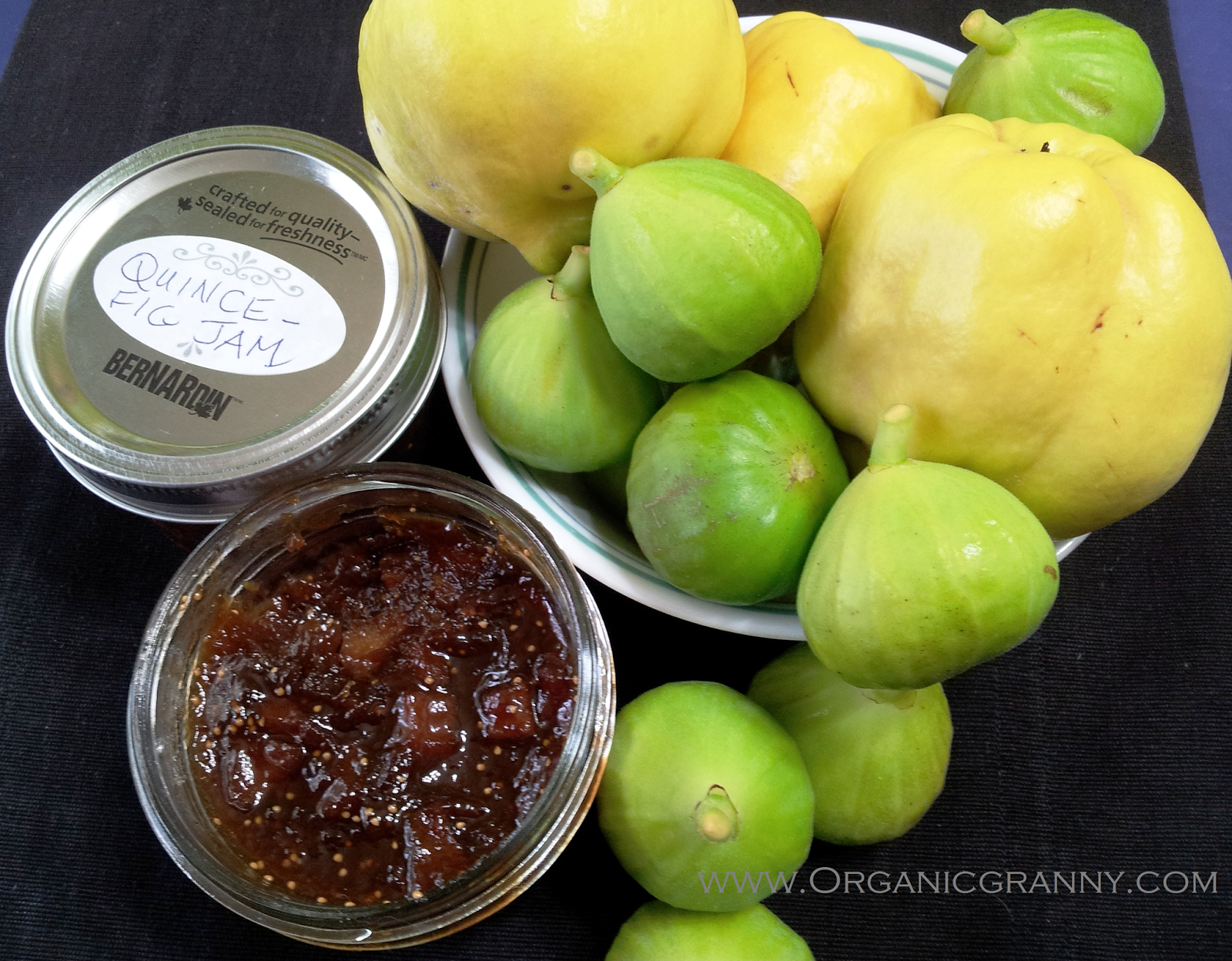 Organic Granny Recipe for Fig Quince Ginger Jam (Vegan Glutenfree)