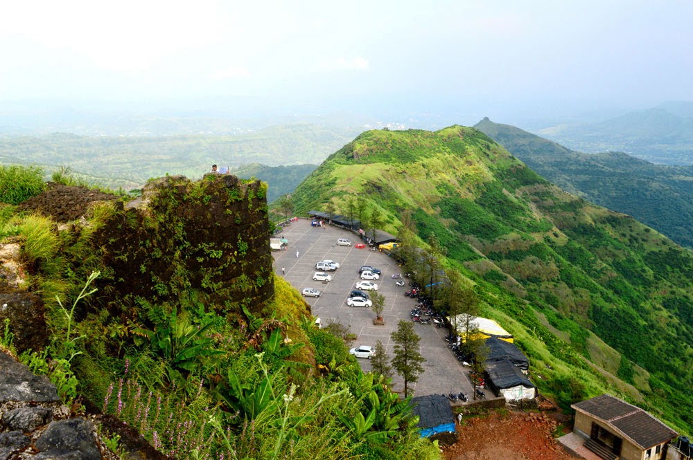 view from high hills ... parking palace and hills view Hills parking