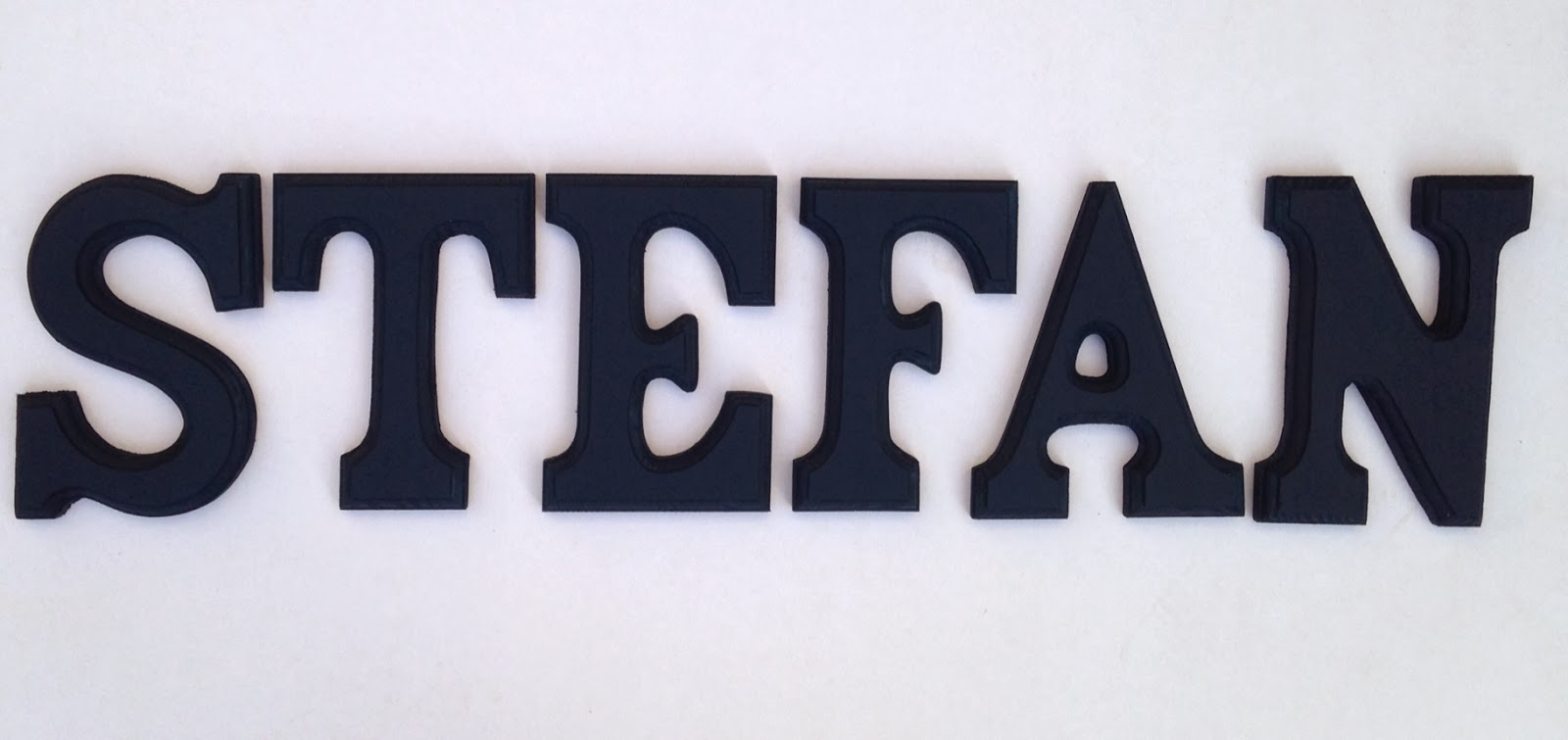 DecorativeLabels by Deniz Custom Navy Blue Wall Letters