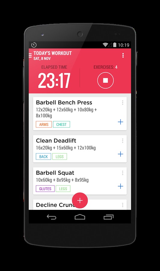 App Gratis Gym Journal fitness diary Apps do Android