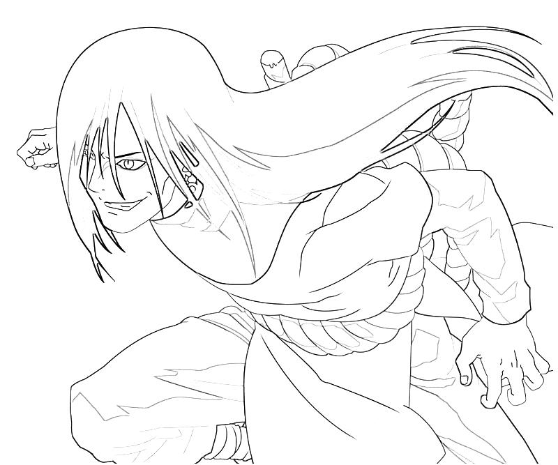 Hwfd Naruto Orochimaru Coloring Pages Widescreen Wallpaper