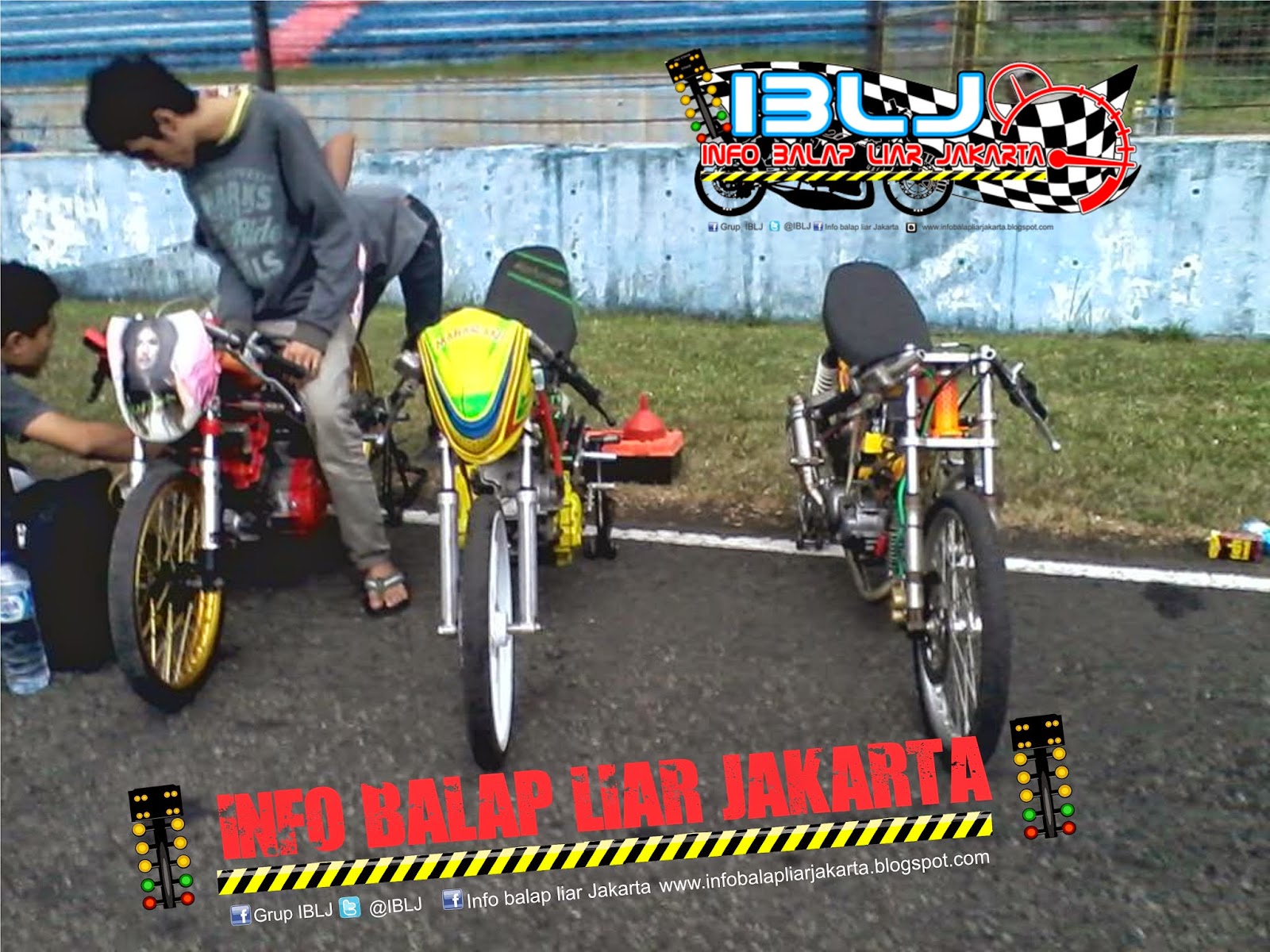 Motor Drag Ninja Jupiter MX Vocus Maharani Lagi Wangi