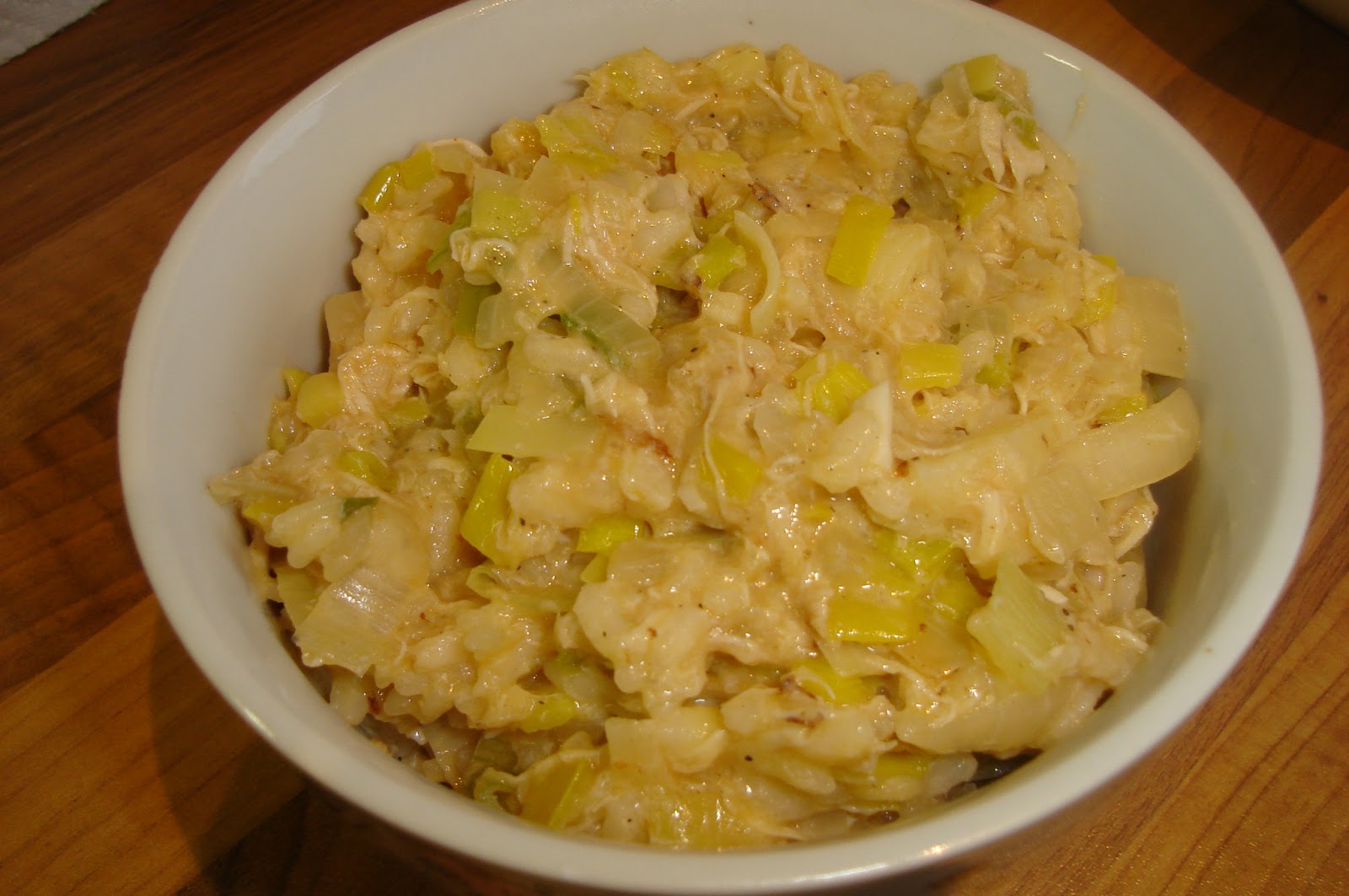 Cupjes en cakejes Jamie Oliver's kip en chorizo risotto met een eigen