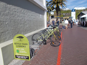 Bicycles on rent at "V & A Waterfront".