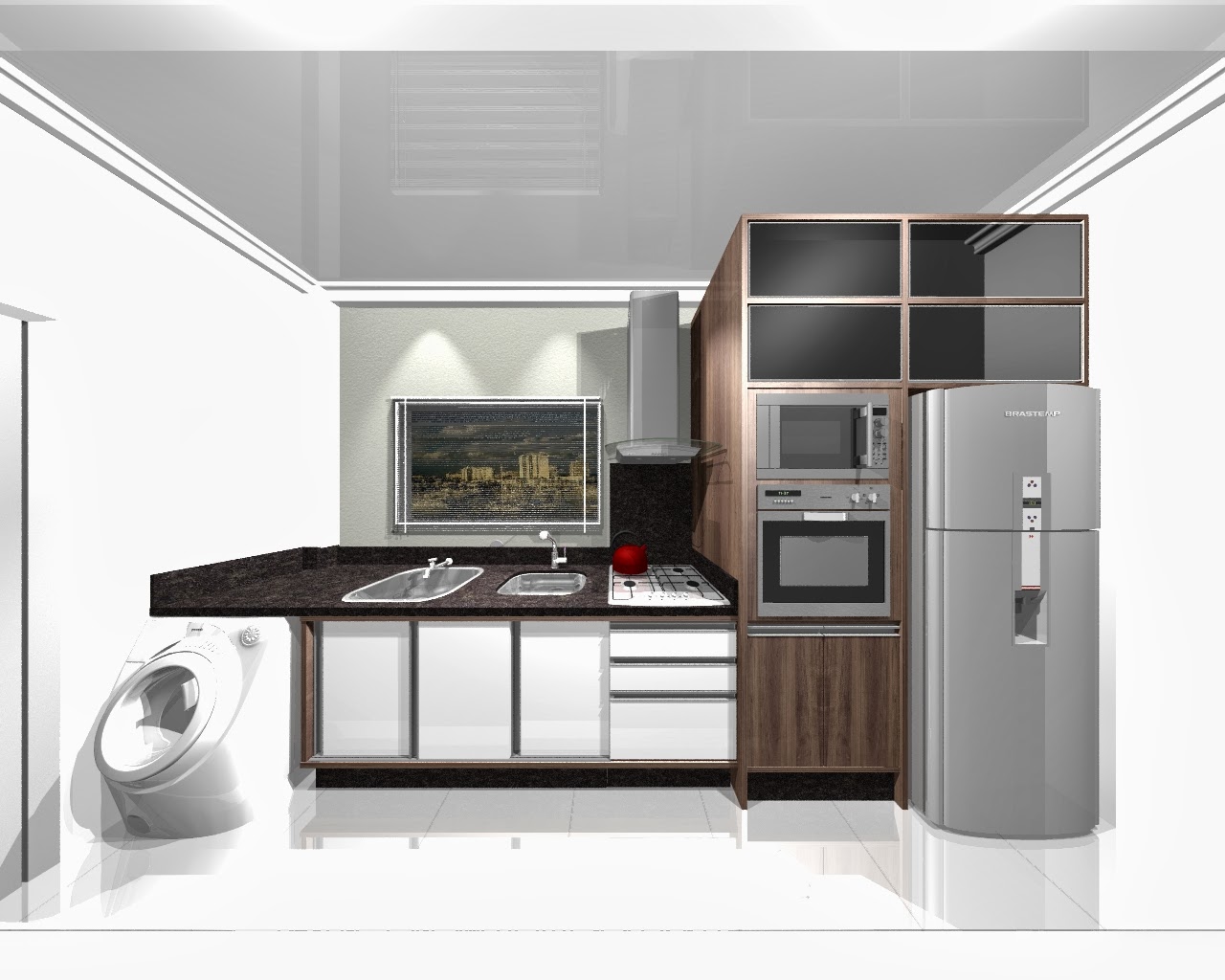 #5F4B3F Aos poucos vou postando os outros cômodos espero que gostem. 1280x1024 px Projetos De Cozinhas Tradicionais #749 imagens