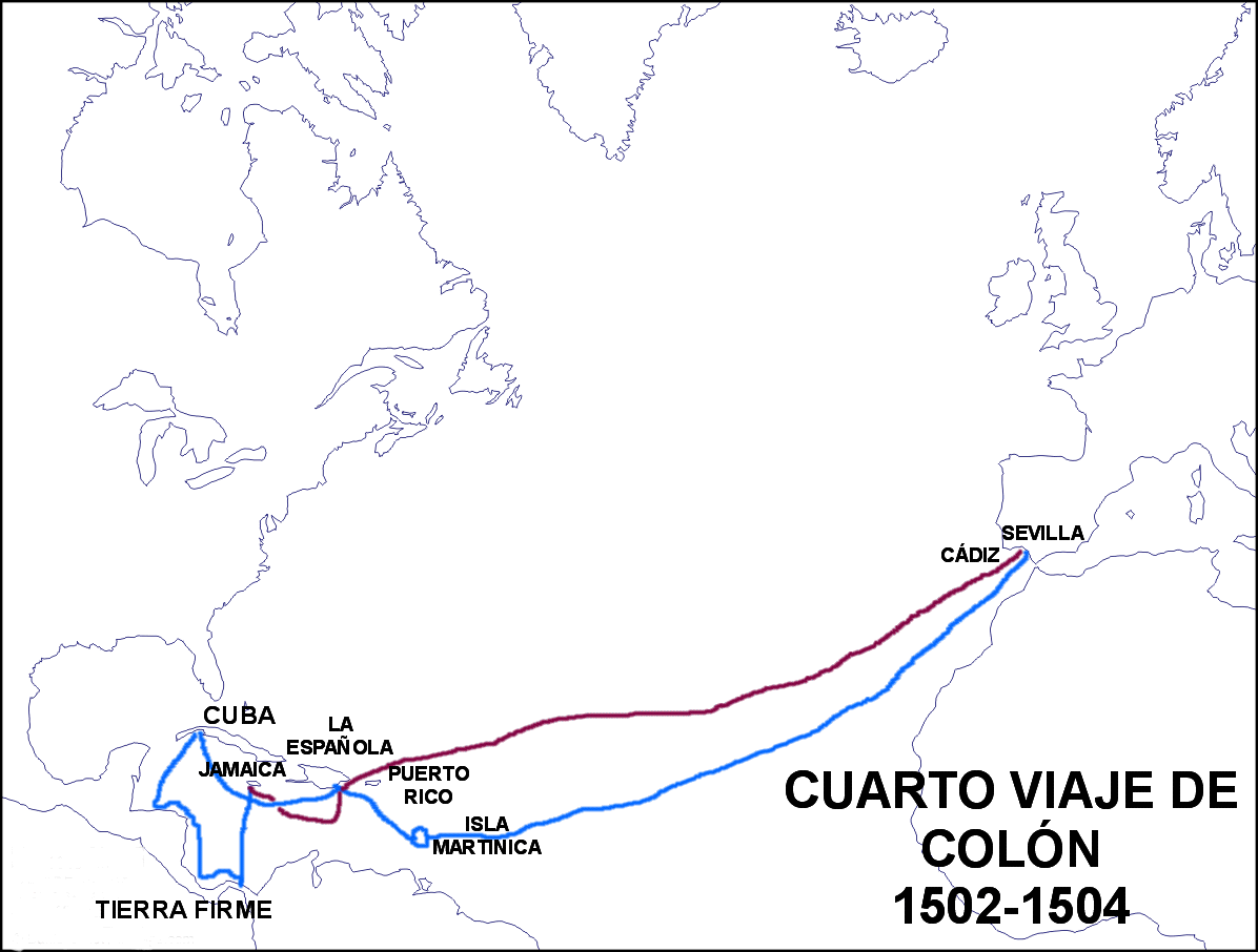 HISTORIA Y PRESENTE: LOS CUATRO VIAJES DE COLÓN, 1492-1504 (4ª PARTE ... HISTORIA Y PRESENTE: LOS CUATRO VIAJES DE COLÓN, 1492-1504 (4ª PARTE ...