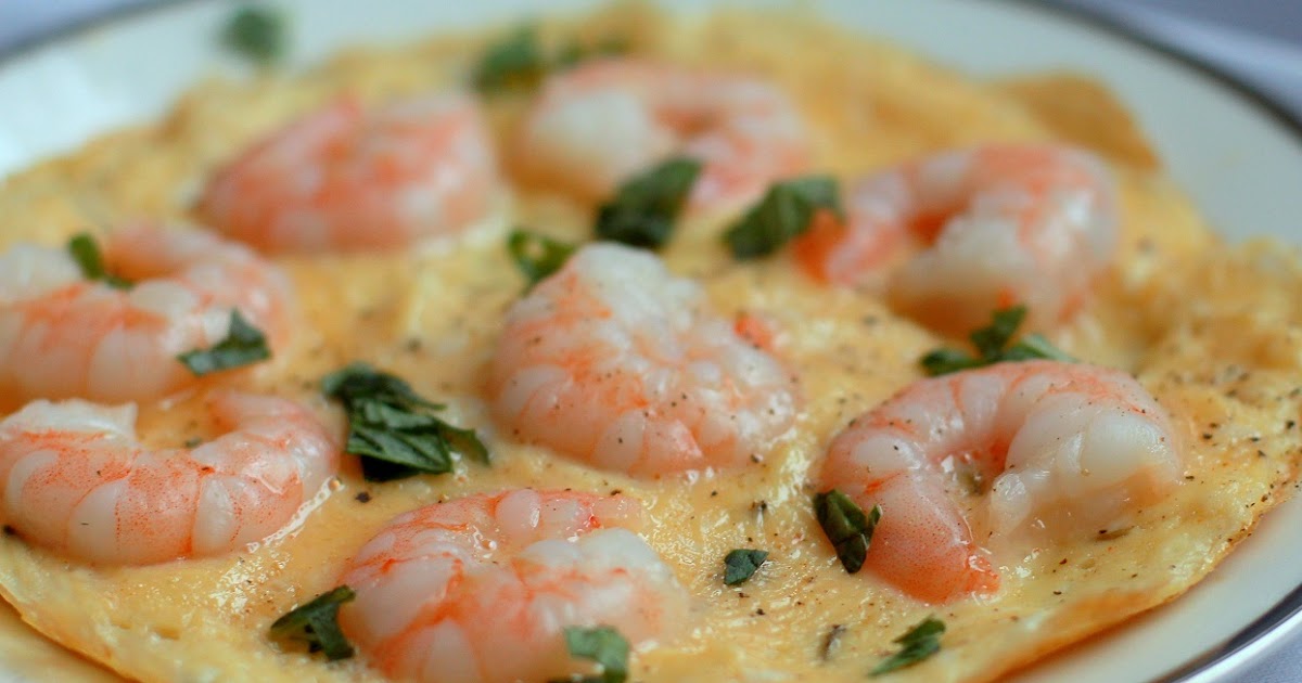 blog with recipes PRAWN AND CHIVE OMELETTE