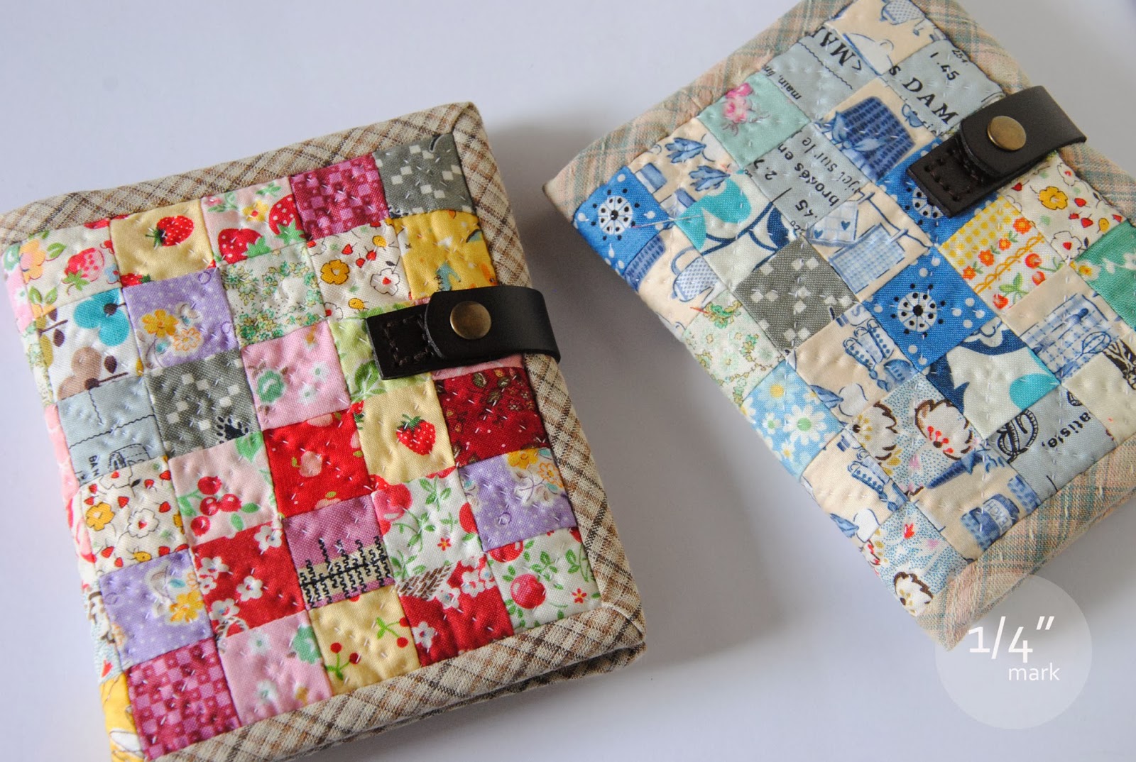 1/4" mark Penny Patchwork Passport Pouch