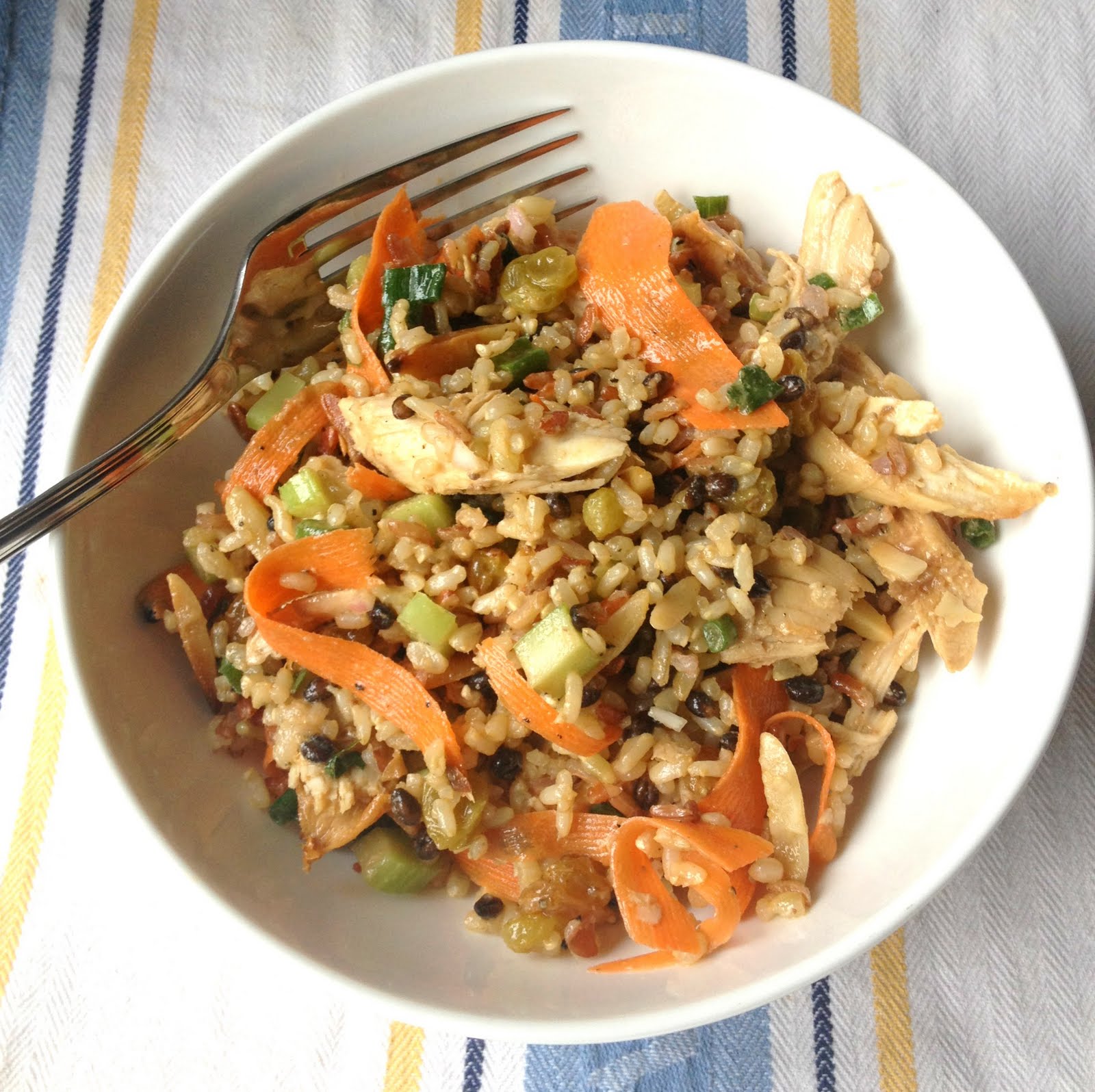 Chicken & Wild Rice Salad w/ Almonds