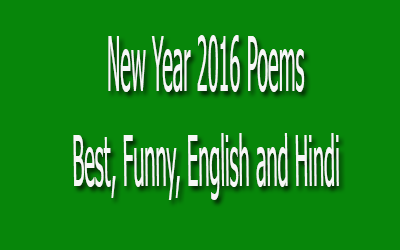 New Year 2016 Poems – Best, Funny, English and Hindi
