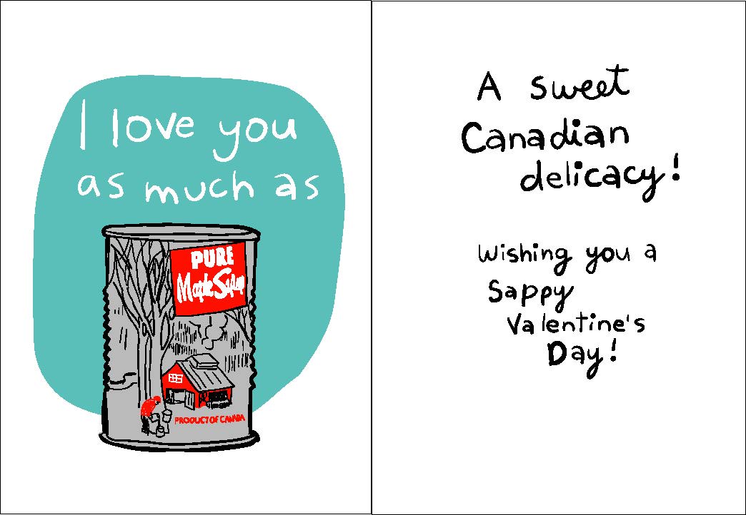 American greetings valentine's day cards 6 ct. New Canadian Valentine's Day cards | Wendy Tancock Design