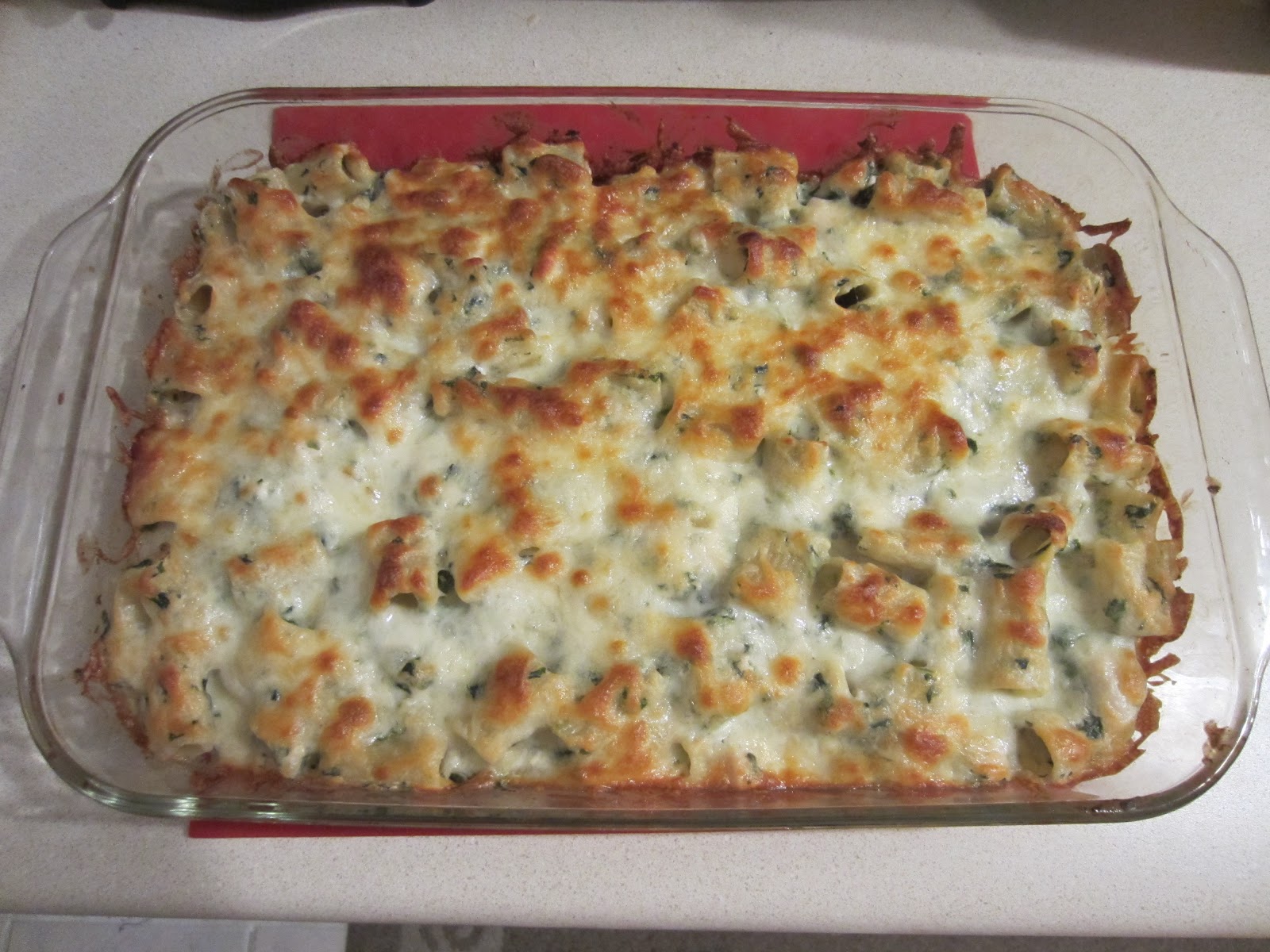 Tracey's Kitchen Chicken & Spinach Pasta Bake