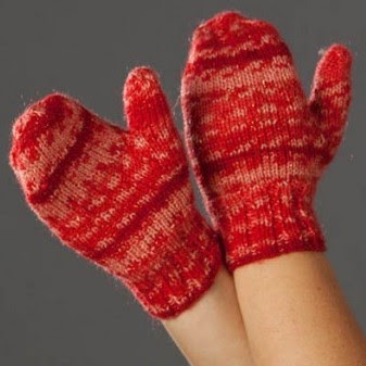 NobleKnits Free Patterns: Childrens North Pole Mittens Free Knitting Pat...