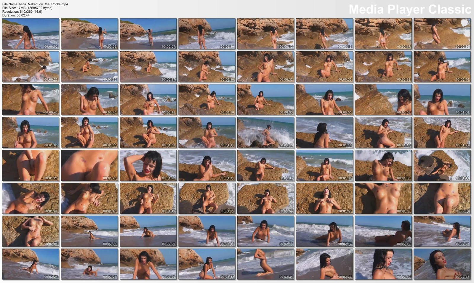 chica desnuda en la playa