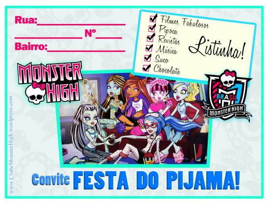 borralheira quem te pintou? Convite e tags para Festa Monster High borralheira quem te pintou? Convite e tags para Festa Monster High