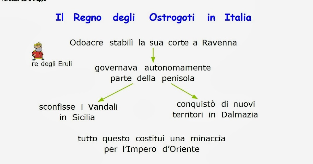 Paradiso delle mappe Il Regno degli Ostrogoti in Italia