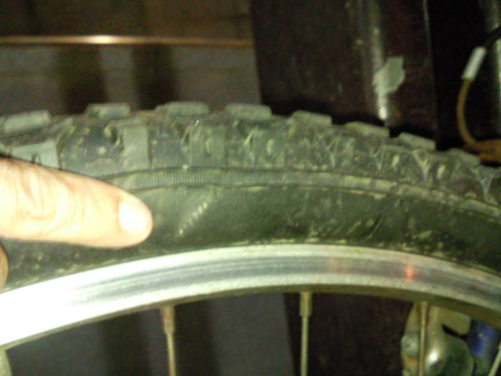 A Day In SG Bicycle Tyre Scratch by Mobile Grass Cutter