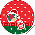 Oiseaux de Noël: Étiquettes à Imprimer Gratuites