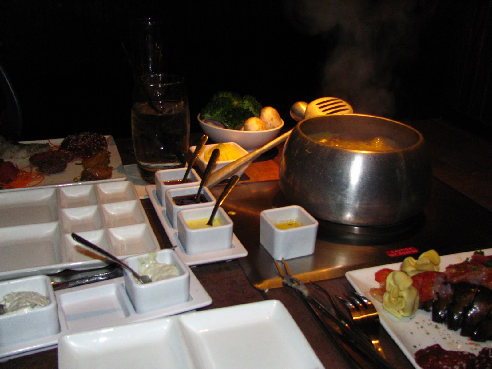 For the Love of Food Fondue Dinner with Green Goddess and Island Sauces