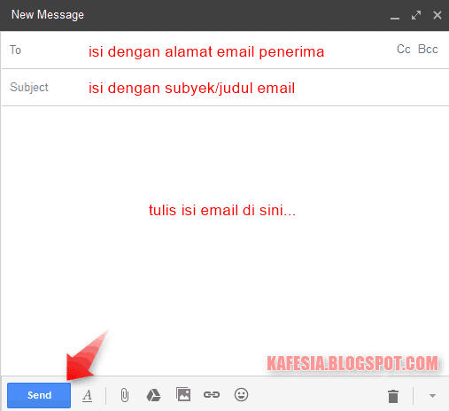 cara mengirim email di gmail
