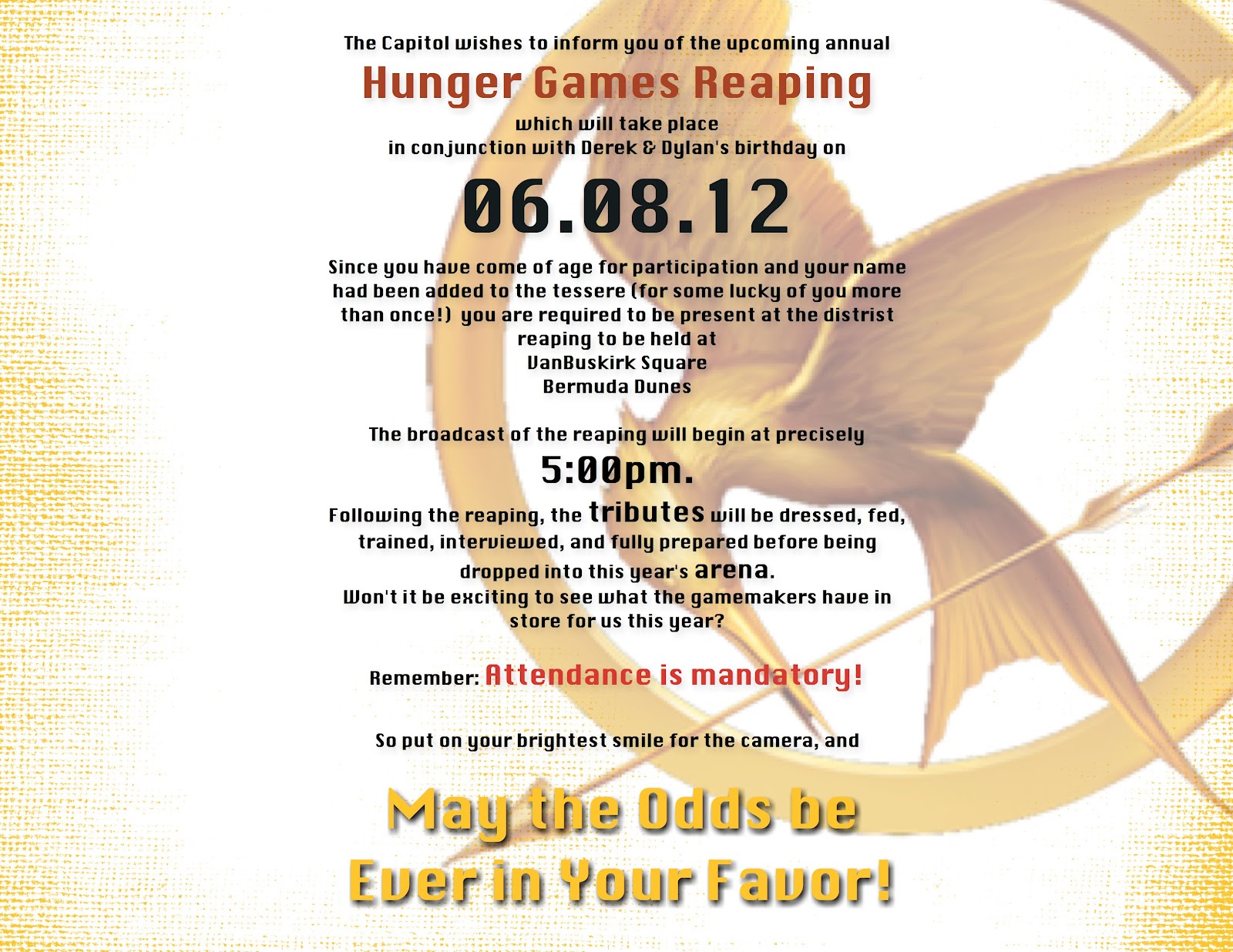 Out of the Attic How to Throw the Ultimate Hunger Games Party