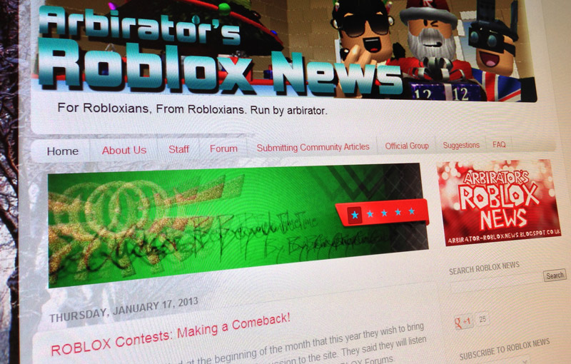 Roblox News January 2013