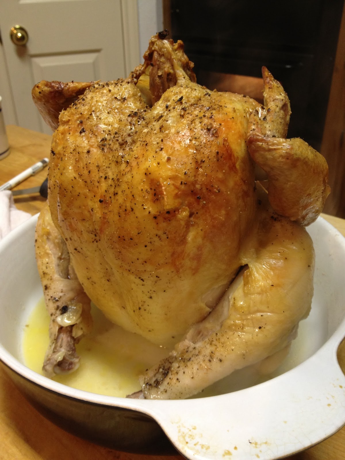 Tracy Cooks in Austin Roast Chicken in Bundt pan