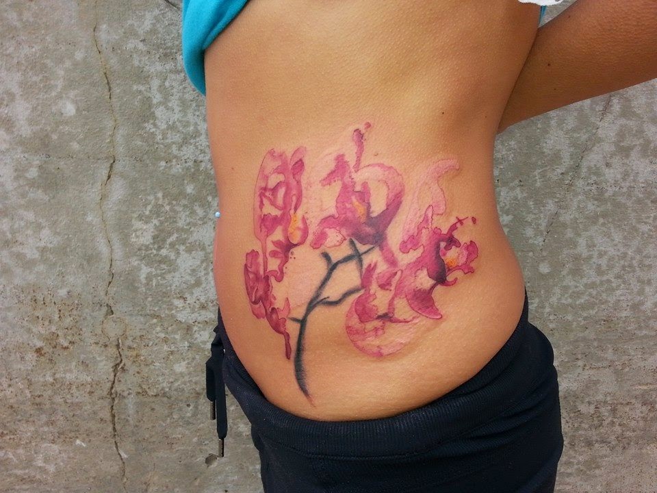 tattoo of orchid study