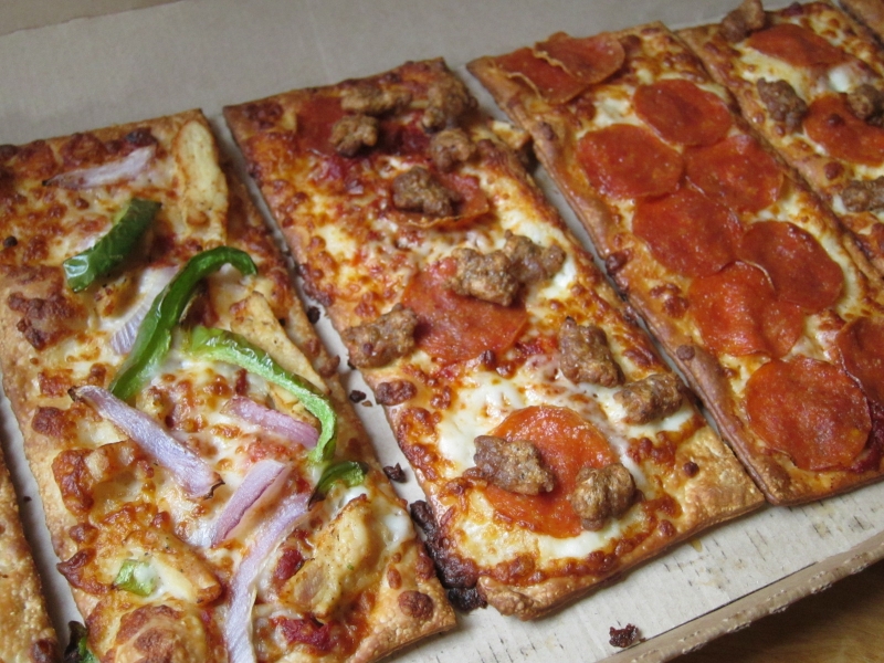 Review Pizza Hut Firebaked Style Flatbread Pizzas Brand Eating