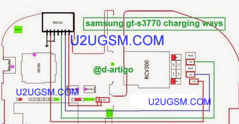 Samsung S3770 Usb Charging Port Full Traced Jumper