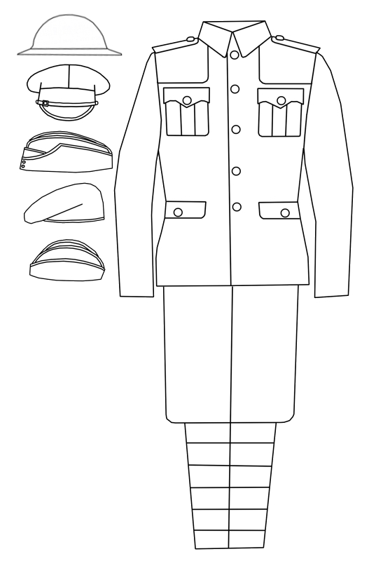 PanzerKaput's Painted Review Service Dress Uniform Outline