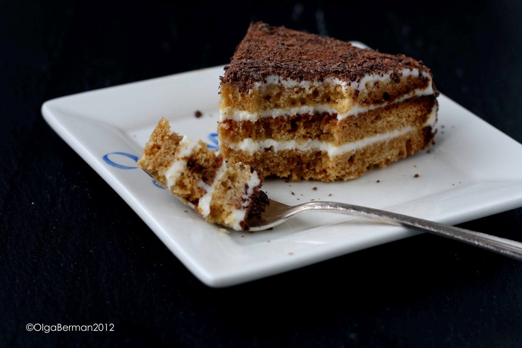 Mango & Tomato Sour Cream Cake (Smetannik) Russian Recipes Revisited