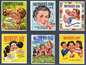 Cartão Dia da Mães - Vintage