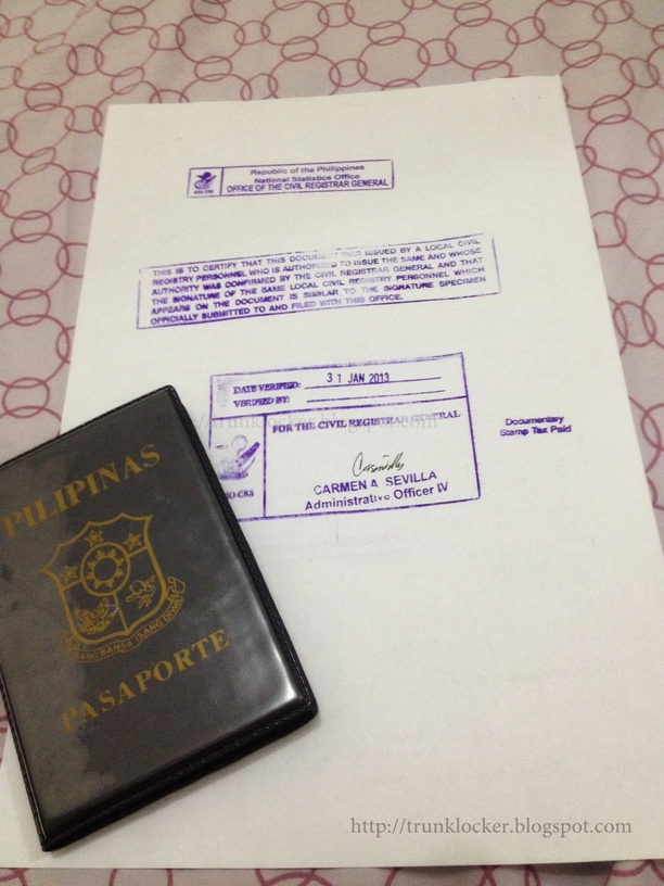 Passport For Our Newborn Trunk Locker