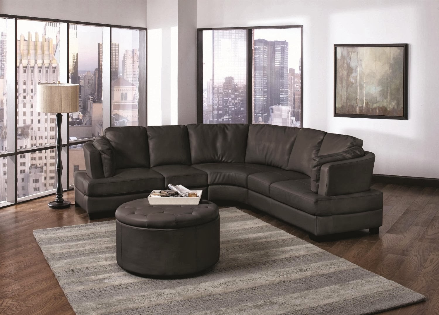 Buy Curved Sofa Online Curved Leather Sectional Sofa