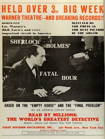 Sherlock Holmes And The Sleeping Cardinal Vintage 1931 Film Poster