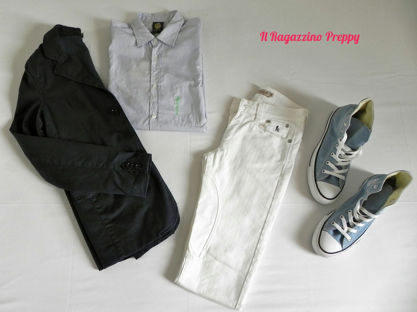 giacca converse azzurra