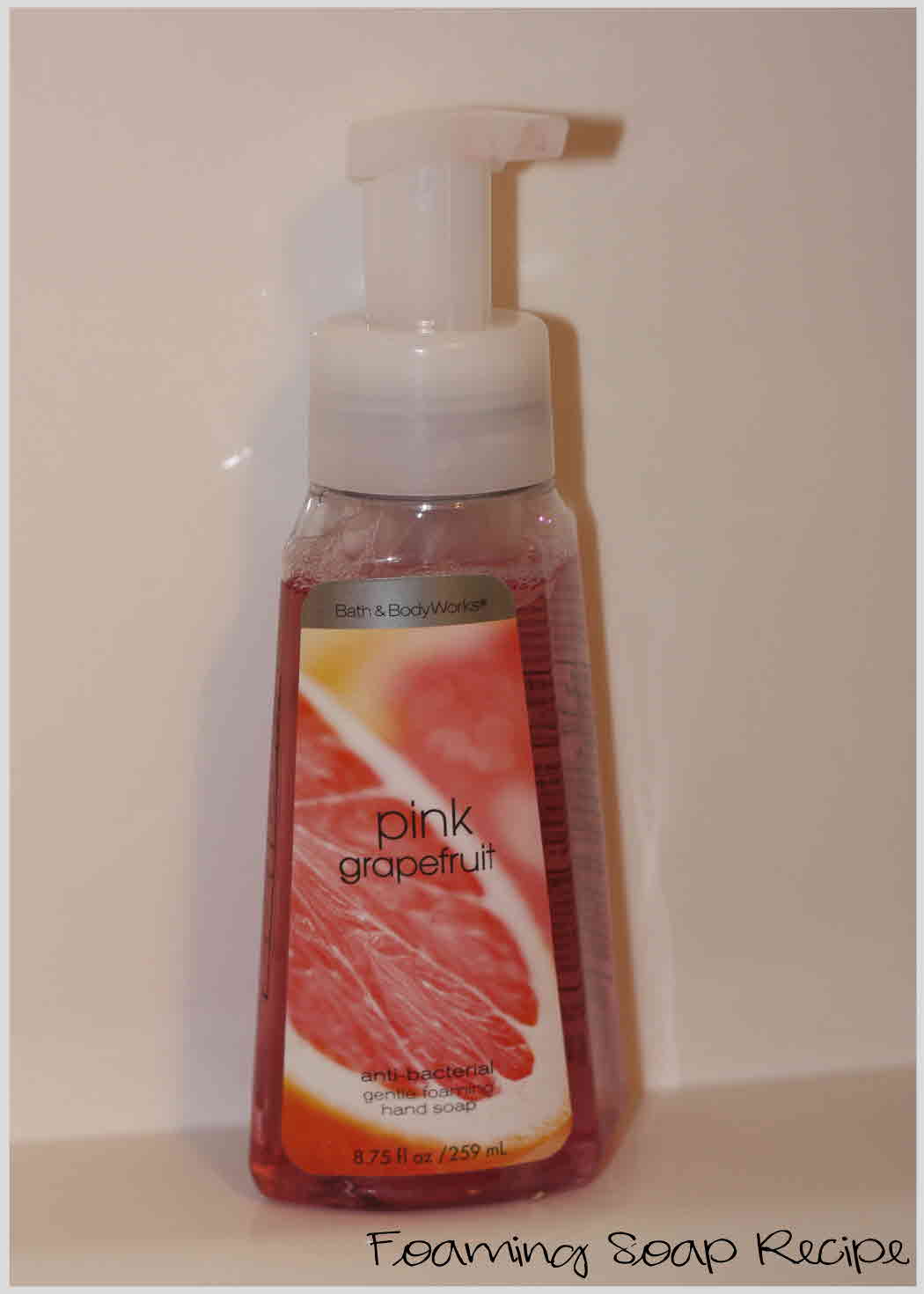 just Sweet and Simple Foaming Soap Recipe