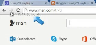 Windows Msn site sayfa icon’unu