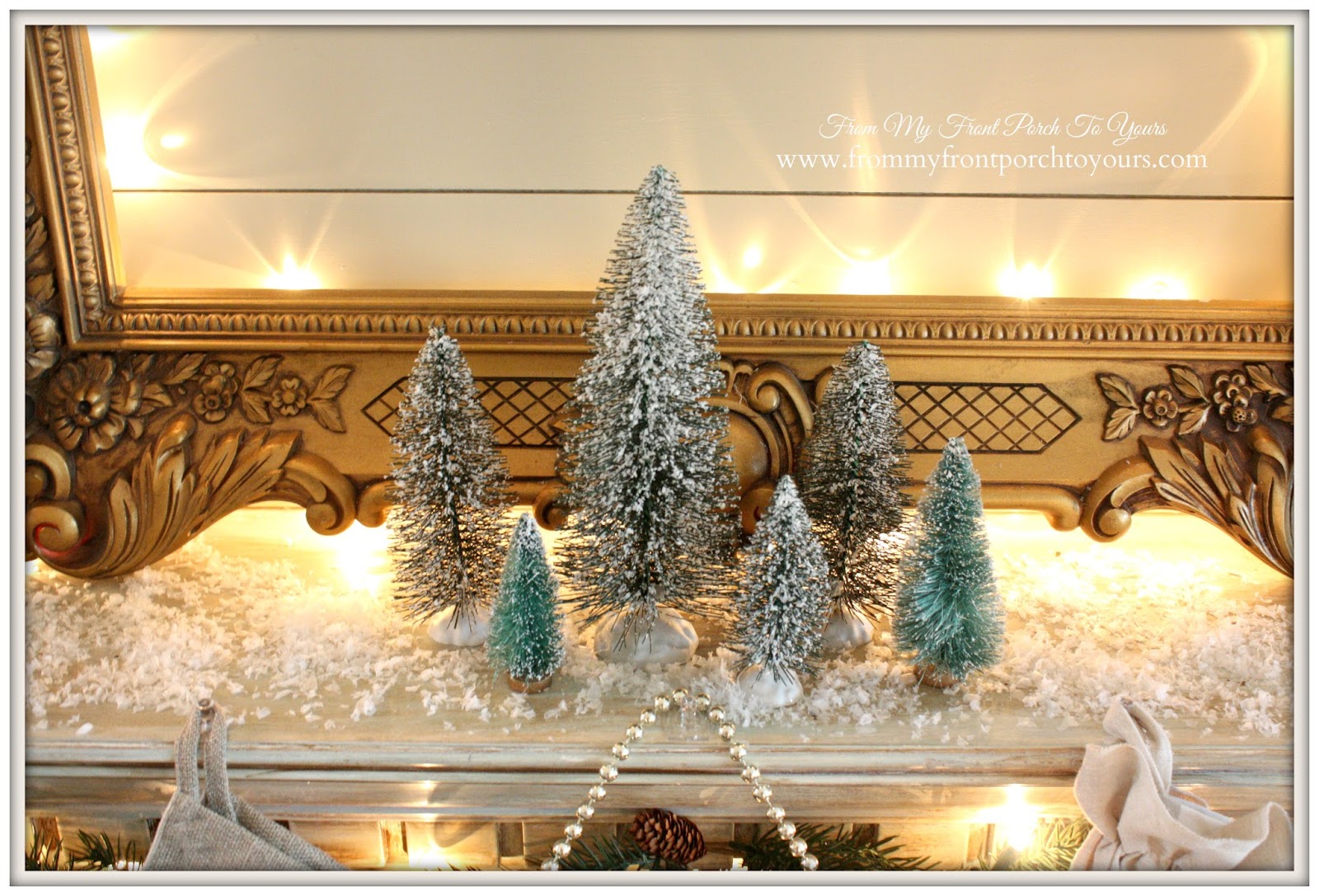 From My Front Porch To Yours Christmas Mantel 2014 & Blog Hop