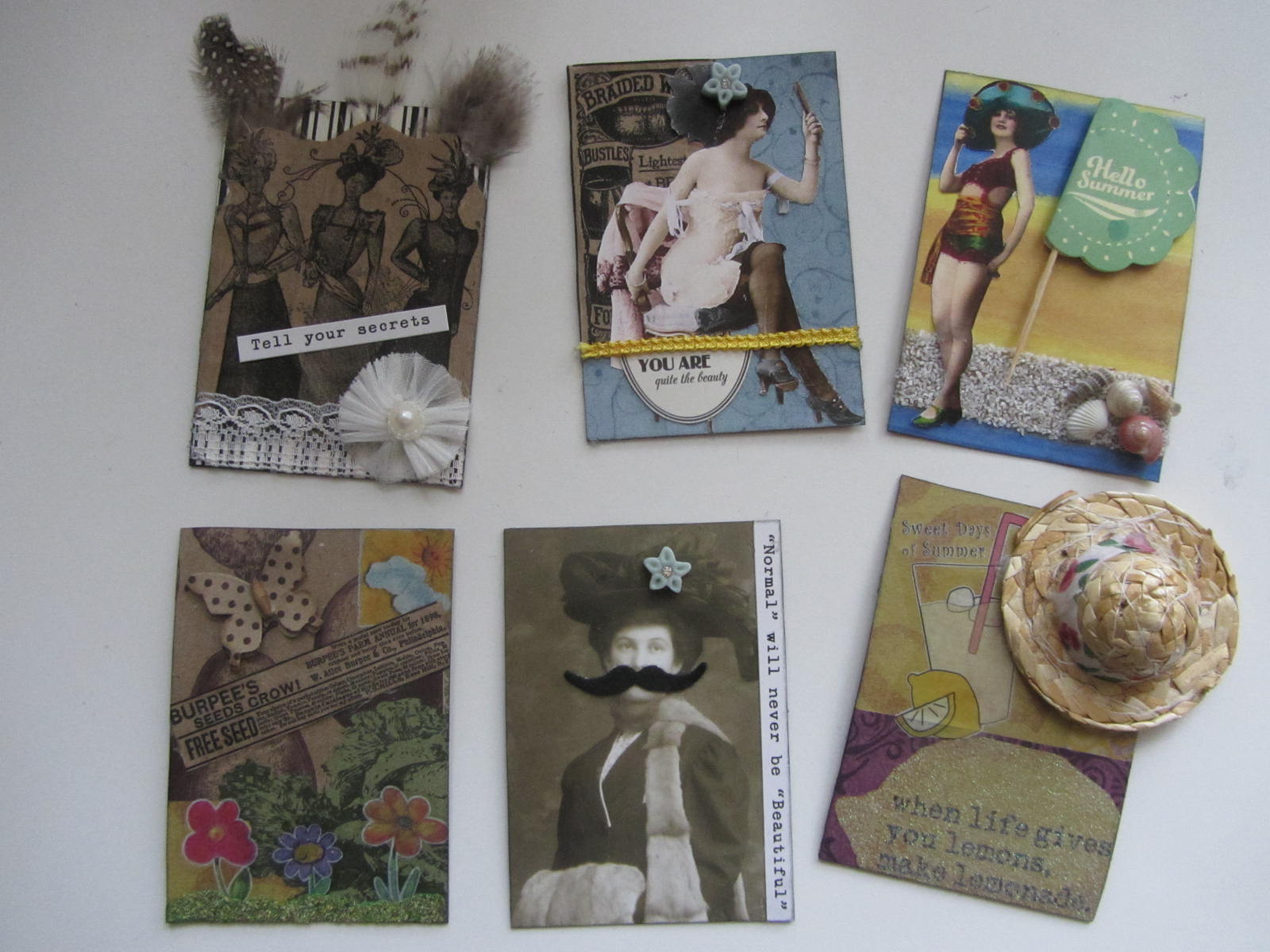 **FREE ViNTaGE DiGiTaL STaMPS** Artist Trading Card Swap