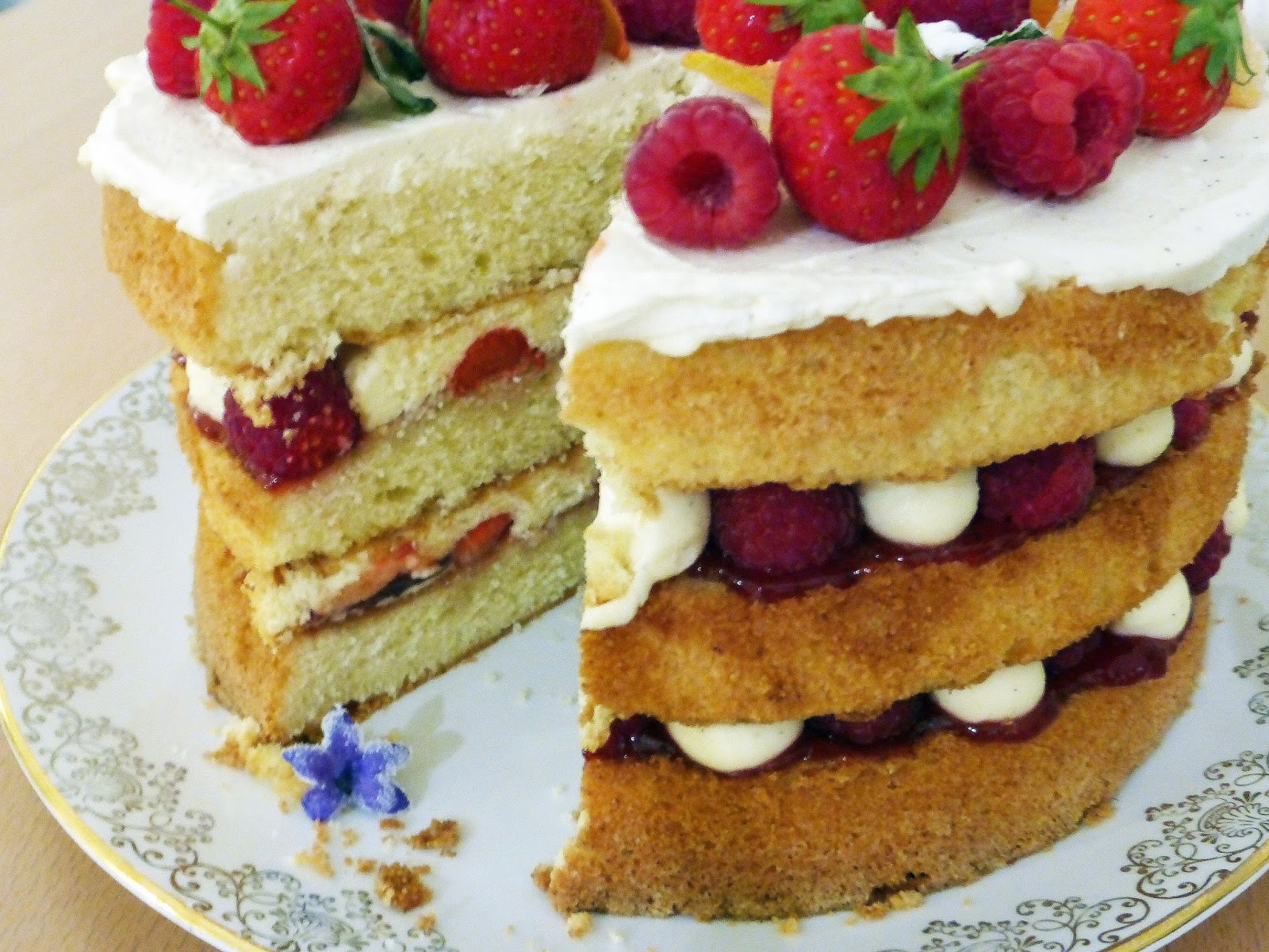 Fancy Victoria Sponge for Dad's Birthday