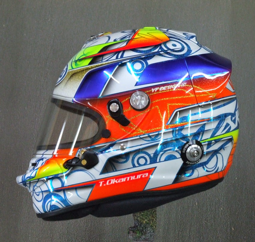 Racing Helmets Garage Arai GP6S T.Okamura by YF Design