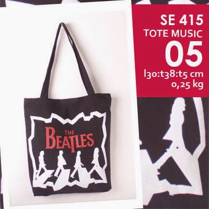 jual online tote bag kanvas murah tema music logo grup band the beatles jual online tote bag kanvas murah tema music logo grup band the beatles