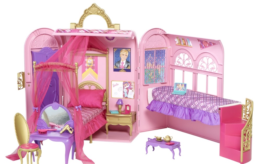 Barbie: Barbie Escuela de Princesas Maleta Habitación de princesas