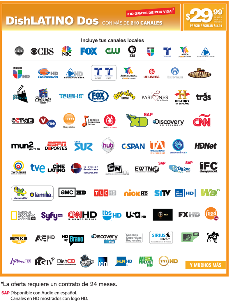 DISH Latino Plus Channels Images - Frompo