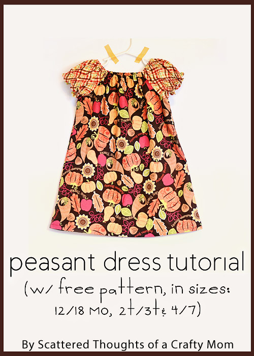 how to sew a peasant dress