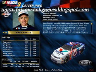 Driver Info Nascar racing 3 patch