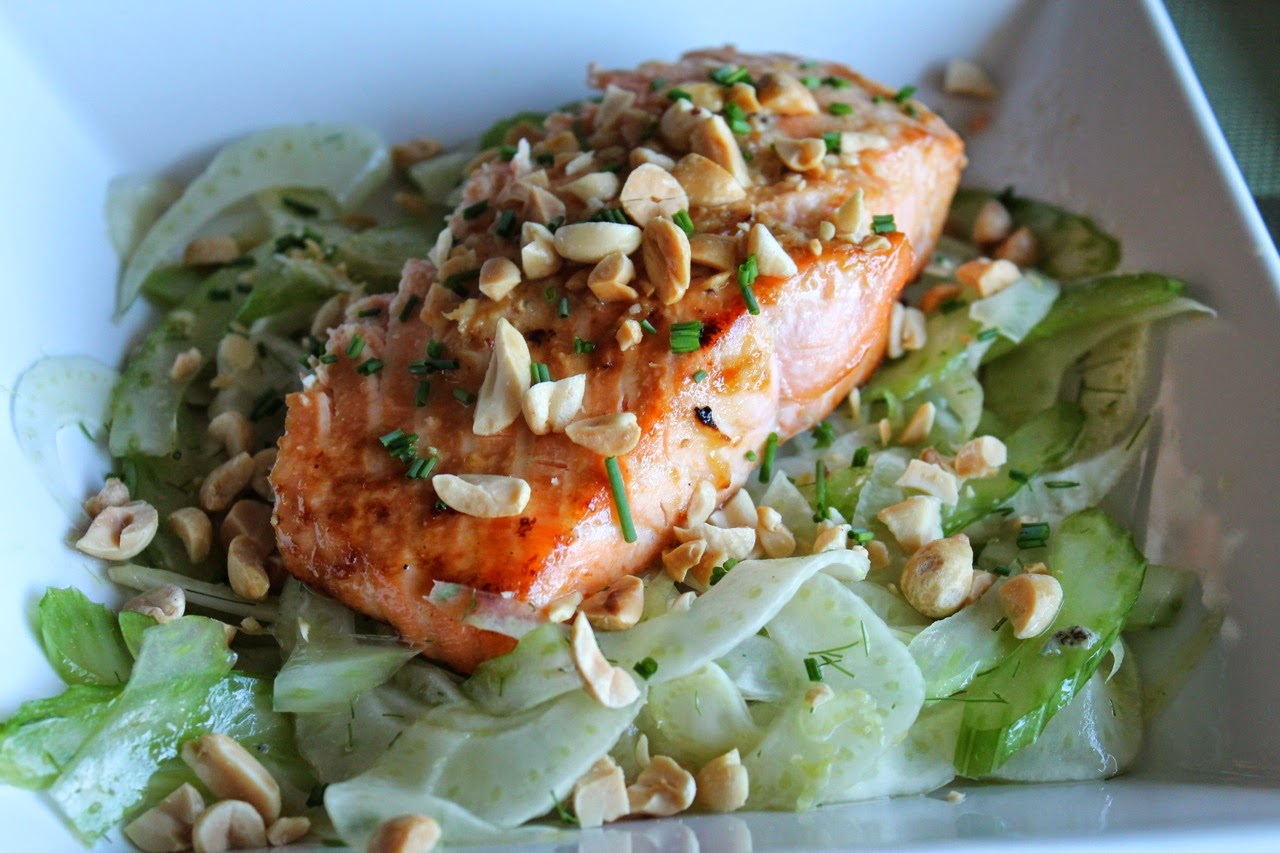 Cook In / Dine Out Broiled Salmon with Fennel Salad