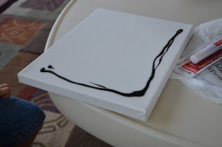 Making ghost feet art